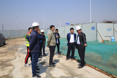 浦口經濟開發區管委會蒞臨百合路環保項目現場檢查指導，為綠色發展保駕護航